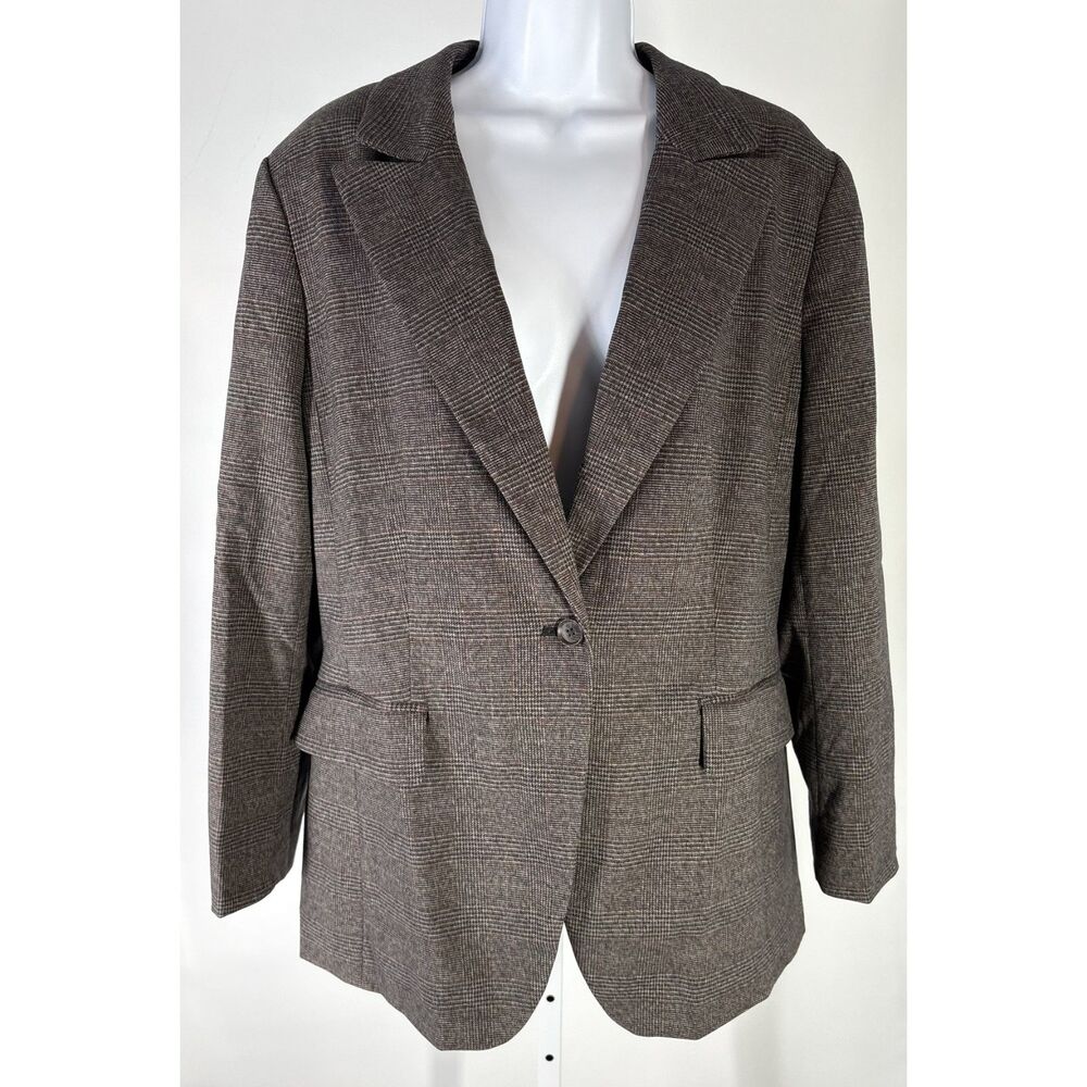 NWTs Banana Republic Factory Plaid Long and Lean Blazer